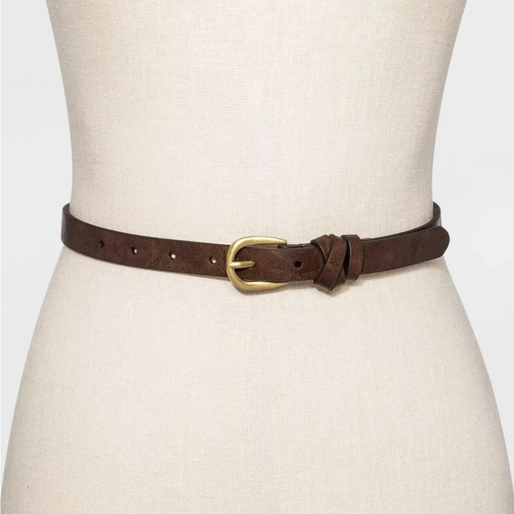 NWT Faux leather wrap belt